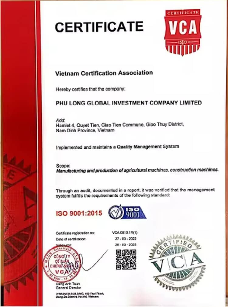 Certificado ISO 9001:2015