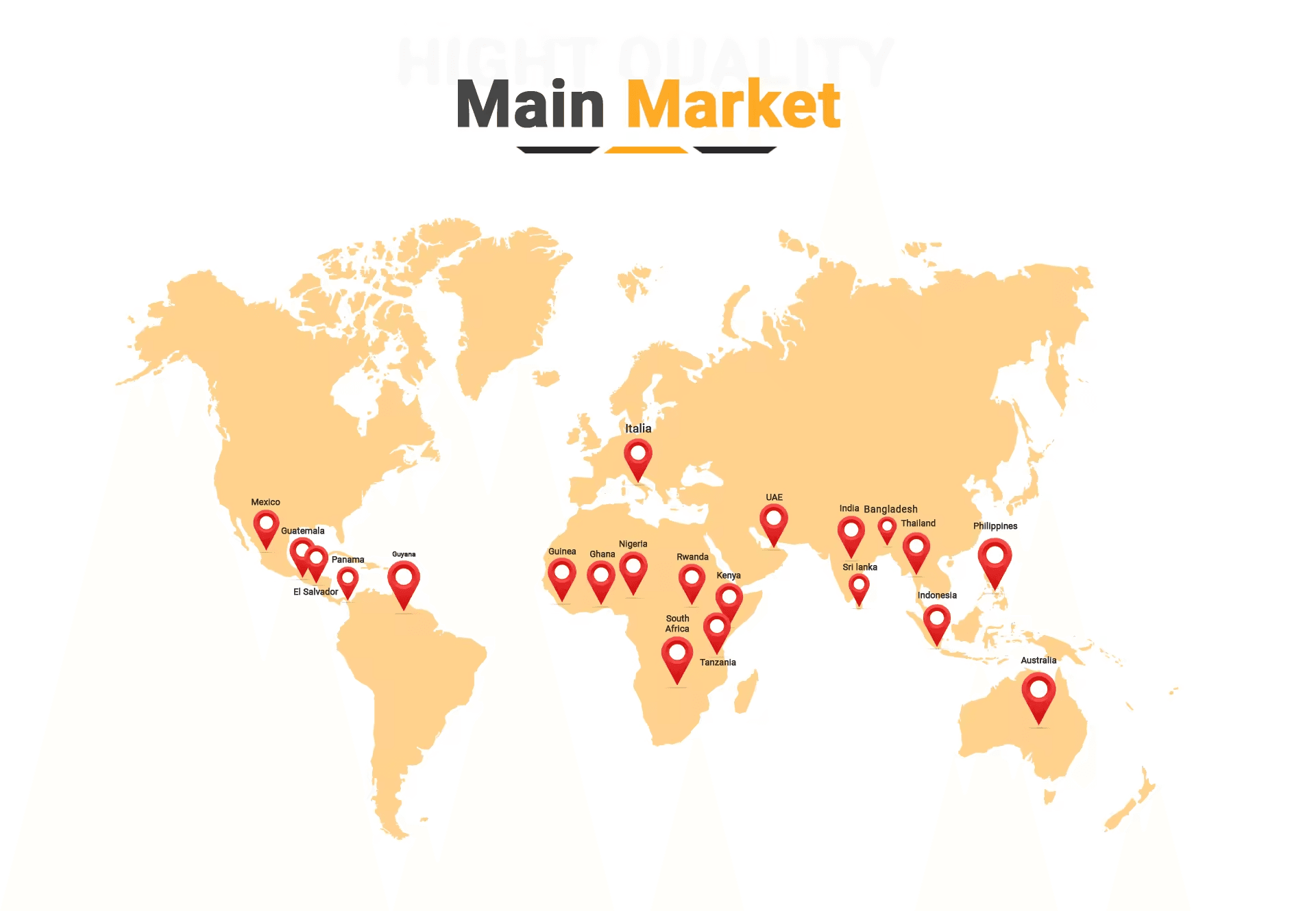 Phu Long Global Markets — world map