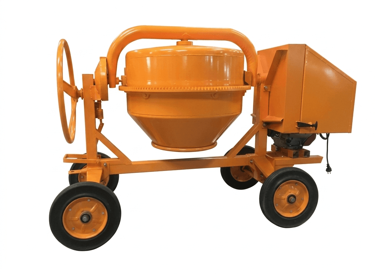 Mini Hormigonera 250 L — 4 Ruedas (Macizas)