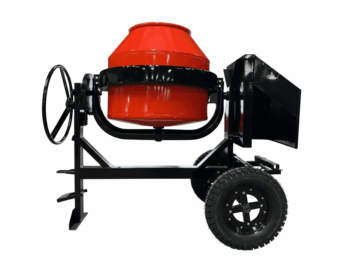 Máy Trộn Bê Tông 350L — 2 Bánh Hơi To 5.00-12 4